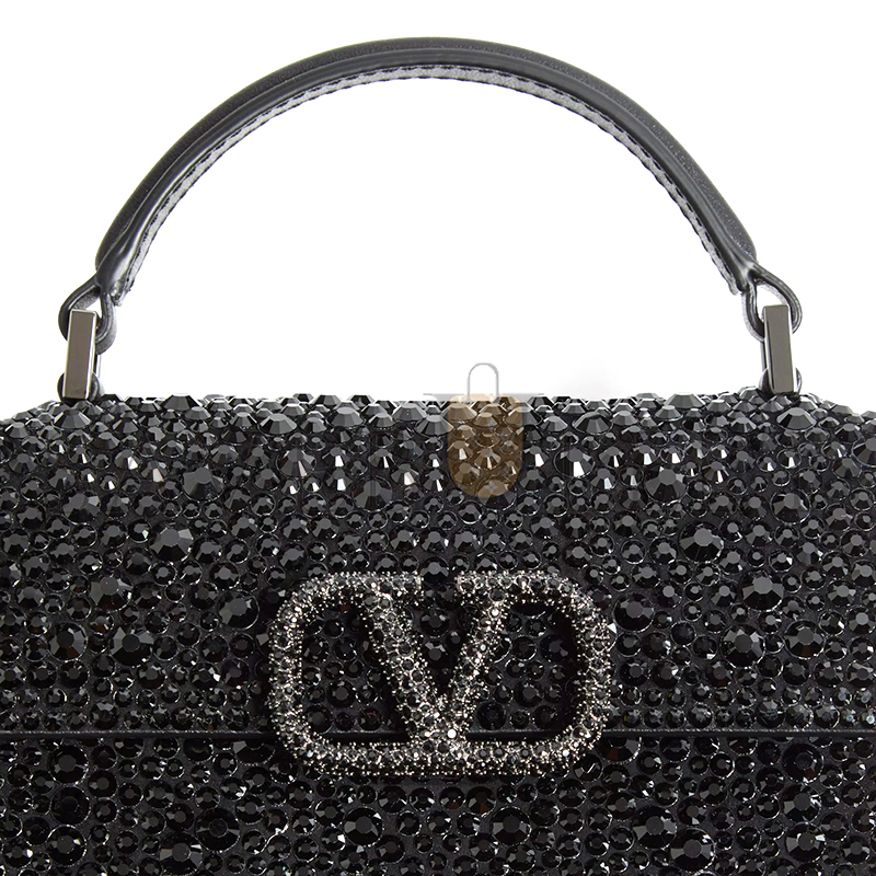 VALENTINO MINI VSLING HANDBAG WITH SPARKLING EMBROIDERY ZW2B0G97TZA_7NM (19*13*9cm)